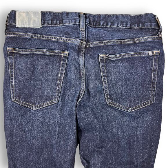 Everlane Straight Leg Jeans Dark Wash Organic Cotton Denim Womens 34x28 - Picture 6 of 9